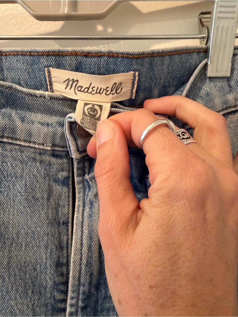Madewell The Perfect Vintage Full-Length Jean in Colebrooke Wash Size 24 - Picture 9 of 10